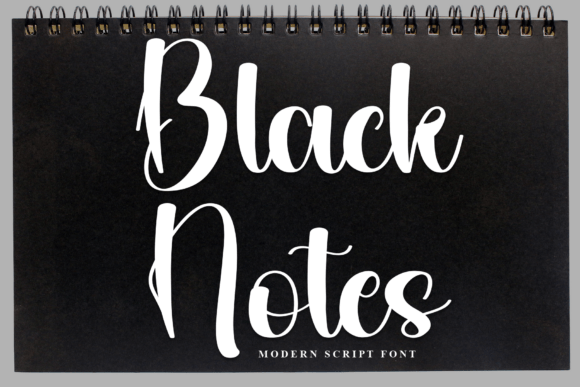 Black Notes: A Modern Script Typeface Review for Brand Identity