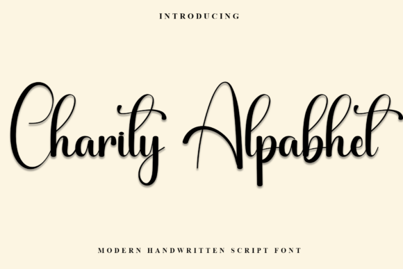 Charity Alpabhet: A Warm Typeface for Handmade Branding