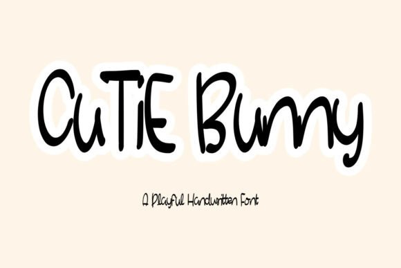 Cutie Bunny: The Playful Handwritten Font for Wholesome Branding