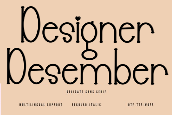 Designer Desember: A Warm Script Font for Handmade Brands