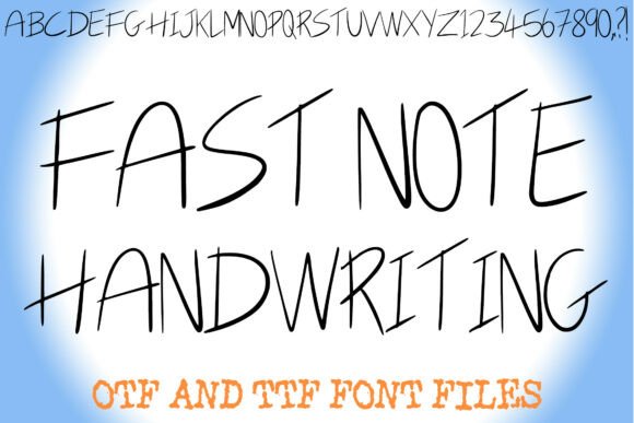 Fast Note Handwriting: A Creative Font for Authentic Brand Identity