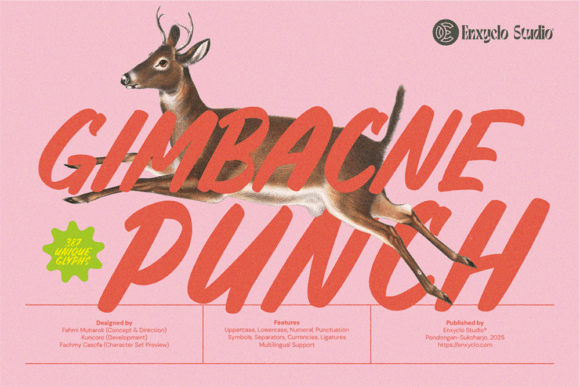Gimbacne Punch: A Bold Brush Typeface for Dynamic Brand Identities