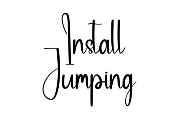 Install Jumping: A Handwritten Typeface for Cozy Editorial Design