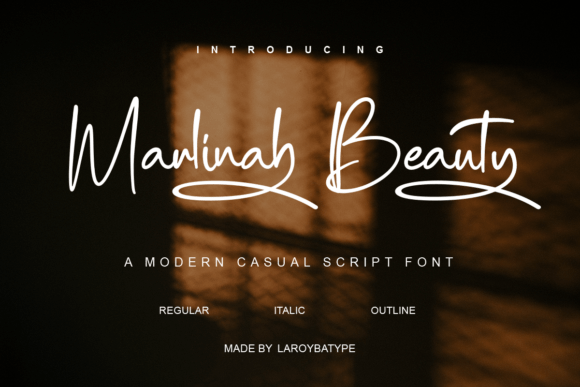 Marlinah Beauty: The Perfect Script Font for Handmade Brands