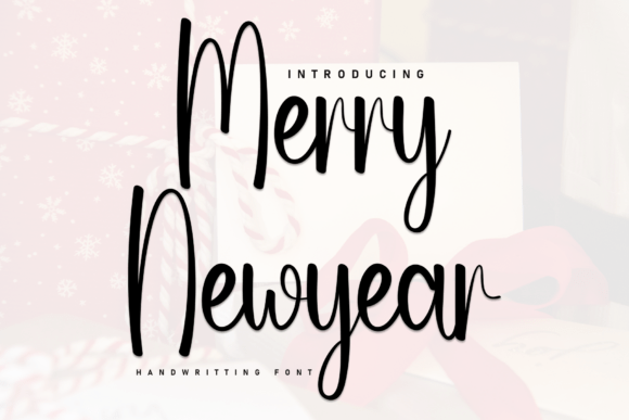 Merry Newyear: A Handwriting Script for Elegant Brand Identity