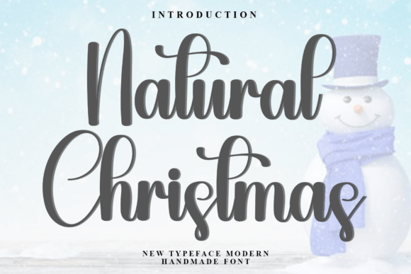 Natural Christmas: A Warm Typeface for Authentic Brand Identities
