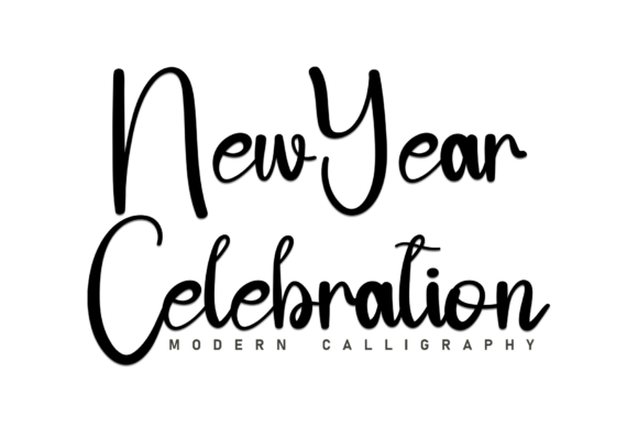 Newyear Celebration: A Handwritten Typeface for Modern Web Design