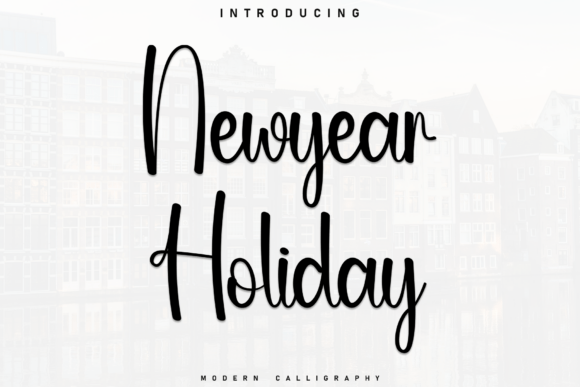 Newyear Holiday: A Relaxed Handwritten Typeface for Modern Branding