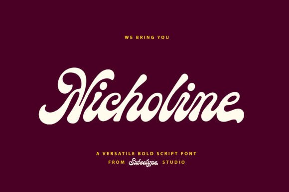 Nicholine Typeface: A Cozy Retro Font for Digital Branding