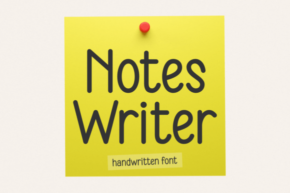 Notes Writer: A Handwritten Font for Authentic Branding