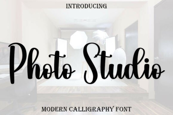 Photo Studio: A Modern Script Font for Digital Branding