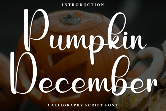Pumpkin December: A Modern Script Typeface for Elegant Brand Identity