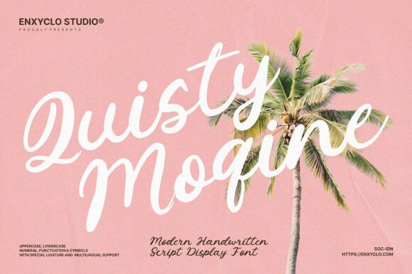 Quisty Moqine: The Retro Script Font for Scroll-Stopping Campaigns
