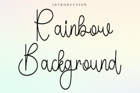 Rainbow Background: A Festive Typeface for Holiday Branding