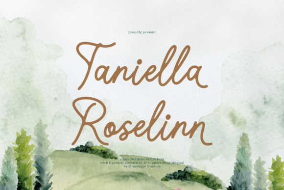Taniella Roselinn: The Handwritten Script Font for Polished Brand Identity