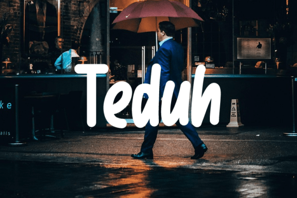 Teduh: A Modern Script Typeface for Editorial Elegance