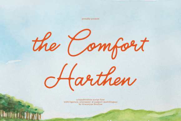 The Comfort Harthen: A Handwritten Typeface for Modern Editorial Design